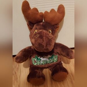 Souvies Brown Moose Colorado Boy Mountains Plush Stuffed Animal Souvenir